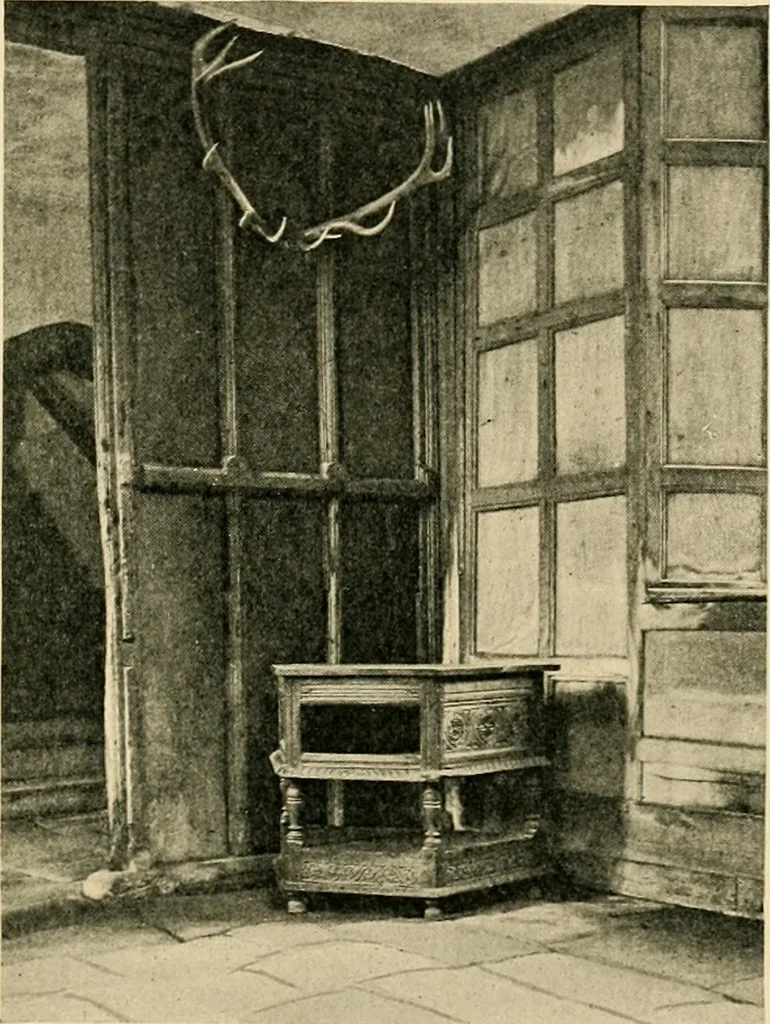 An illustration from Early renaissance architecture in England; a historical & descriptive account of the Tudor, Elizabethan & Jacobean periods, 1500-1625, for the use of students and others, 1901, leaf 255