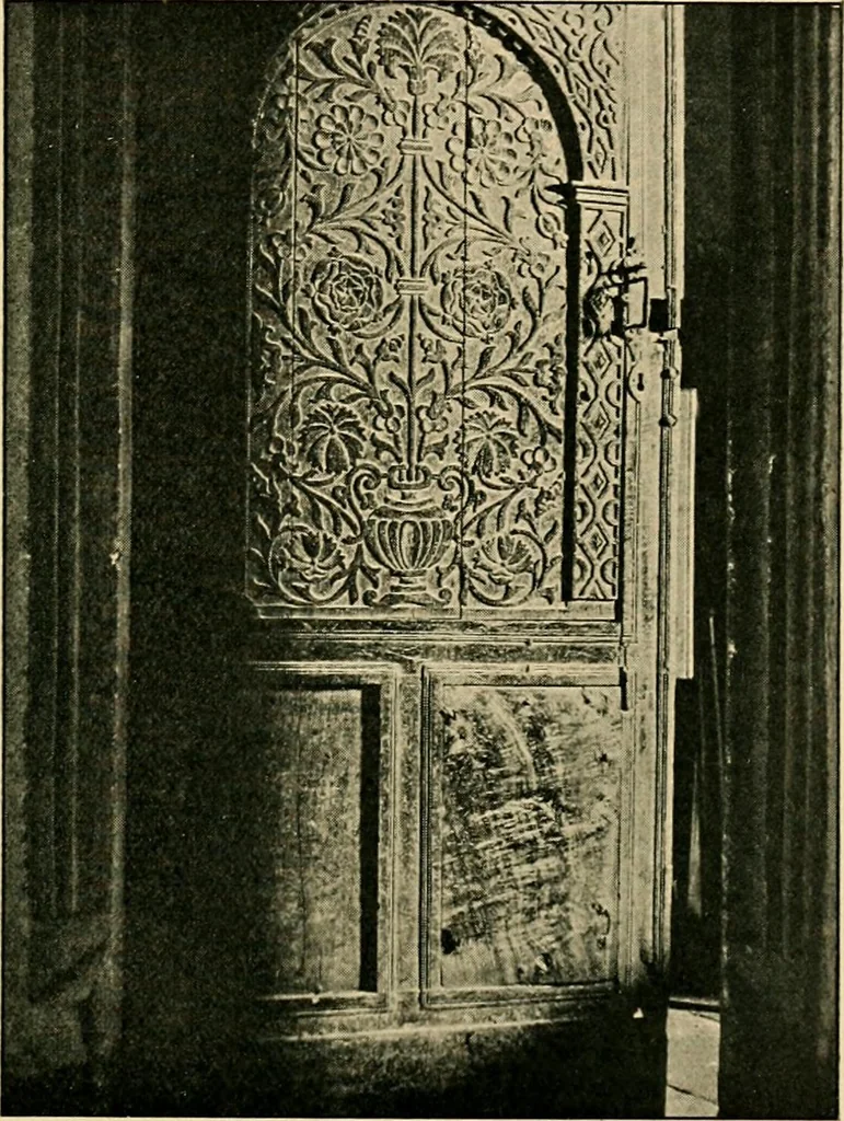 An illustration from Early renaissance architecture in England; a historical & descriptive account of the Tudor, Elizabethan & Jacobean periods, 1500-1625, for the use of students and others, 1901, leaf 259