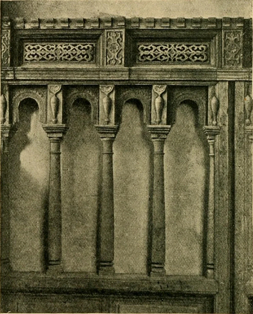 An illustration from Early renaissance architecture in England; a historical & descriptive account of the Tudor, Elizabethan & Jacobean periods, 1500-1625, for the use of students and others, 1901, leaf 262