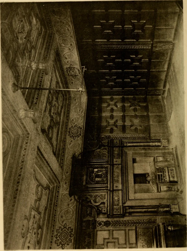 An illustration from Early renaissance architecture in England; a historical & descriptive account of the Tudor, Elizabethan & Jacobean periods, 1500-1625, for the use of students and others, 1901, leaf 268