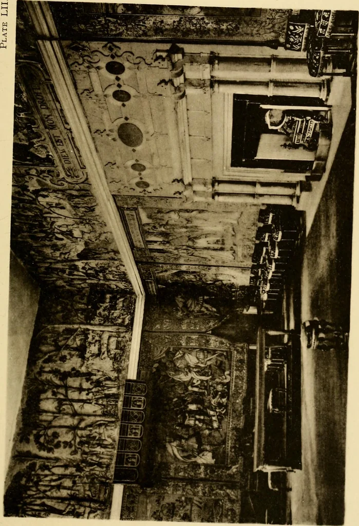 An illustration from Early renaissance architecture in England; a historical & descriptive account of the Tudor, Elizabethan & Jacobean periods, 1500-1625, for the use of students and others, 1901, leaf 281