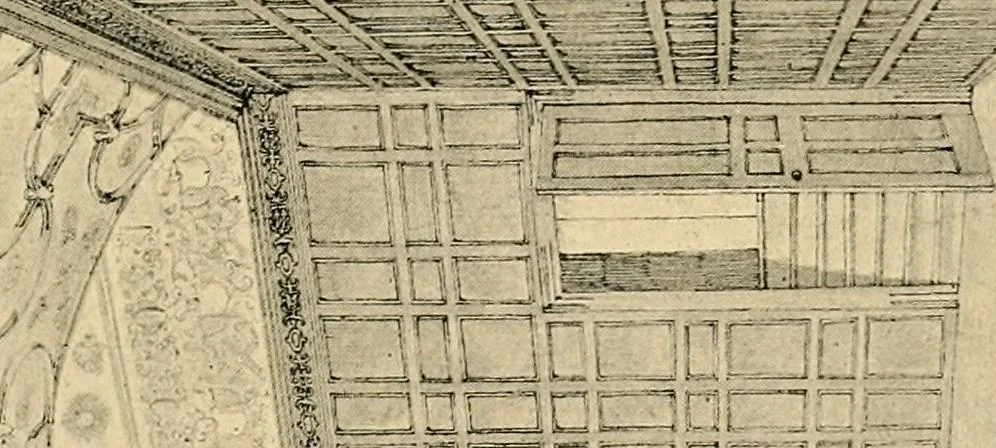 An illustration from Early renaissance architecture in England; a historical & descriptive account of the Tudor, Elizabethan & Jacobean periods, 1500-1625, for the use of students and others, 1901, leaf 287