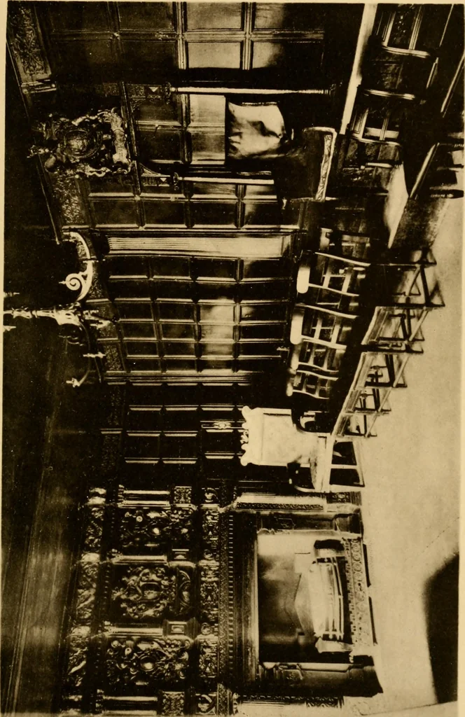 An illustration from Early renaissance architecture in England; a historical & descriptive account of the Tudor, Elizabethan & Jacobean periods, 1500-1625, for the use of students and others, 1901, leaf 289