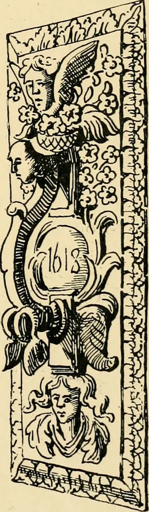 An illustration from Early renaissance architecture in England; a historical & descriptive account of the Tudor, Elizabethan & Jacobean periods, 1500-1625, for the use of students and others, 1901, leaf 301