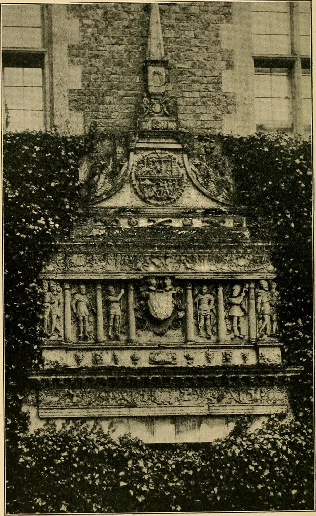 An illustration from Early renaissance architecture in England; a historical & descriptive account of the Tudor, Elizabethan & Jacobean periods, 1500-1625, for the use of students and others, 1901, leaf 310