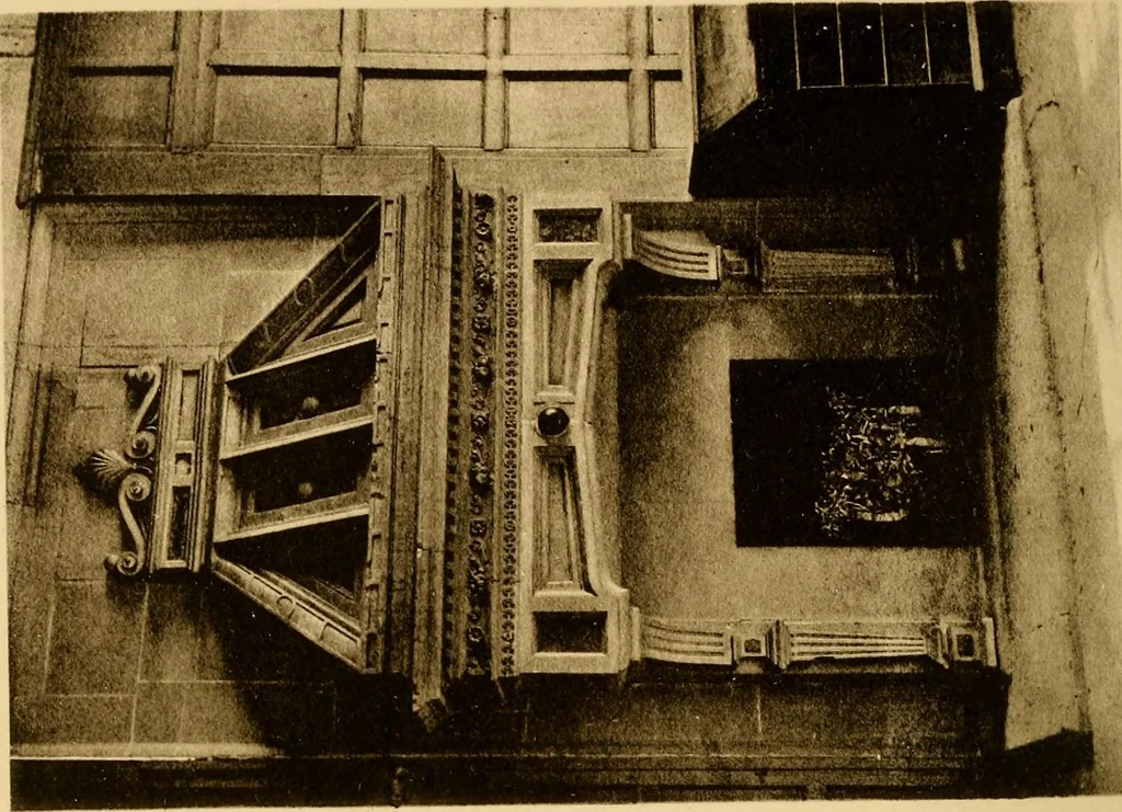 An illustration from Early renaissance architecture in England; a historical & descriptive account of the Tudor, Elizabethan & Jacobean periods, 1500-1625, for the use of students and others, 1901, leaf 312