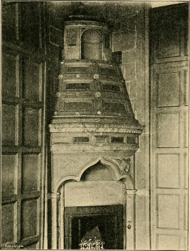 An illustration from Early renaissance architecture in England; a historical & descriptive account of the Tudor, Elizabethan & Jacobean periods, 1500-1625, for the use of students and others, 1901, leaf 313