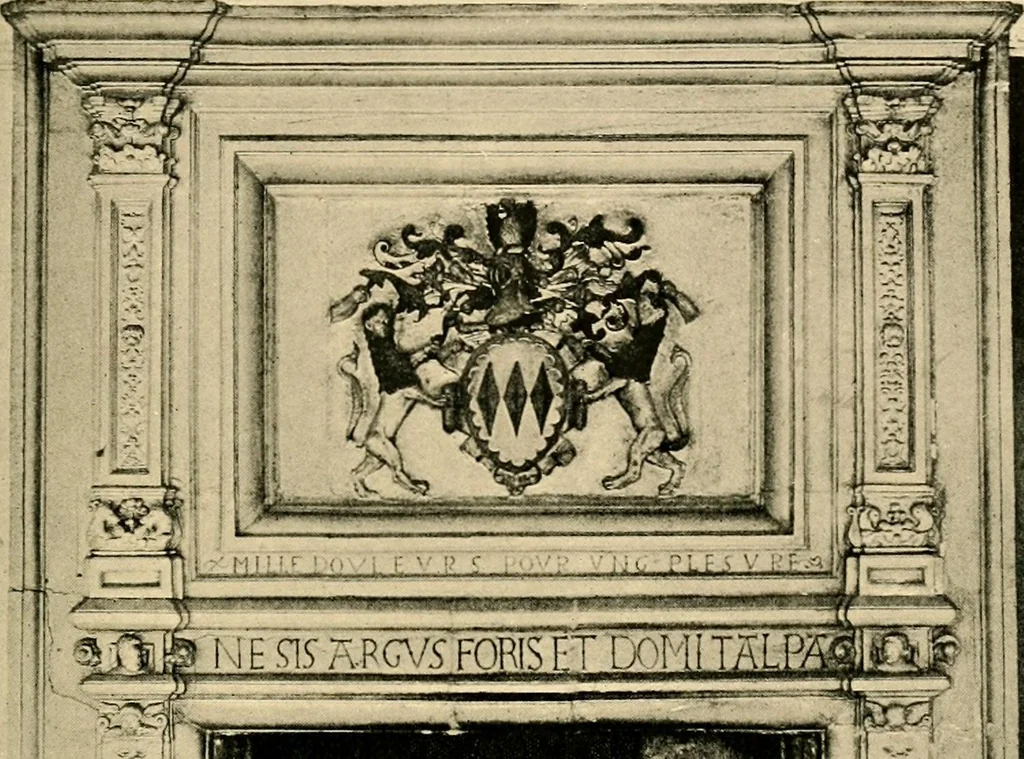 An illustration from Early renaissance architecture in England; a historical & descriptive account of the Tudor, Elizabethan & Jacobean periods, 1500-1625, for the use of students and others, 1901, leaf 315
