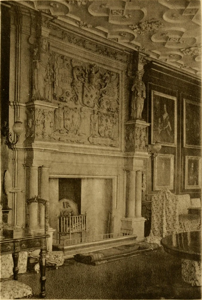 An illustration from Early renaissance architecture in England; a historical & descriptive account of the Tudor, Elizabethan & Jacobean periods, 1500-1625, for the use of students and others, 1901, leaf 319