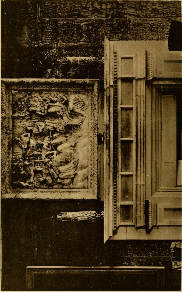 An illustration from Early renaissance architecture in England; a historical & descriptive account of the Tudor, Elizabethan & Jacobean periods, 1500-1625, for the use of students and others, 1901, leaf 326