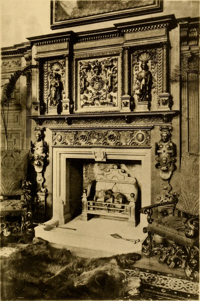 An illustration from Early renaissance architecture in England; a historical & descriptive account of the Tudor, Elizabethan & Jacobean periods, 1500-1625, for the use of students and others, 1901, leaf 329