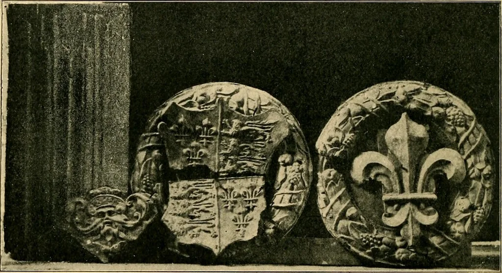 An illustration from Early renaissance architecture in England; a historical & descriptive account of the Tudor, Elizabethan & Jacobean periods, 1500-1625, for the use of students and others, 1901, leaf 332