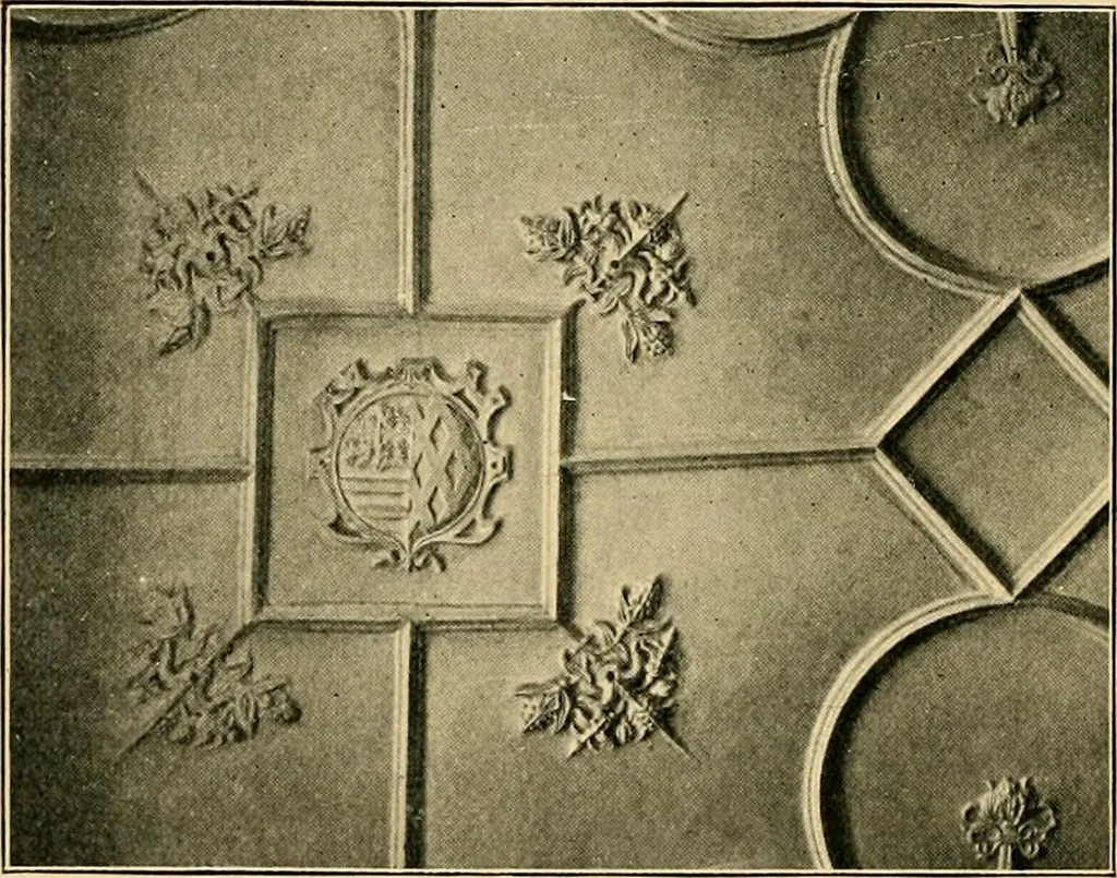 An illustration from Early renaissance architecture in England; a historical & descriptive account of the Tudor, Elizabethan & Jacobean periods, 1500-1625, for the use of students and others, 1901, leaf 336