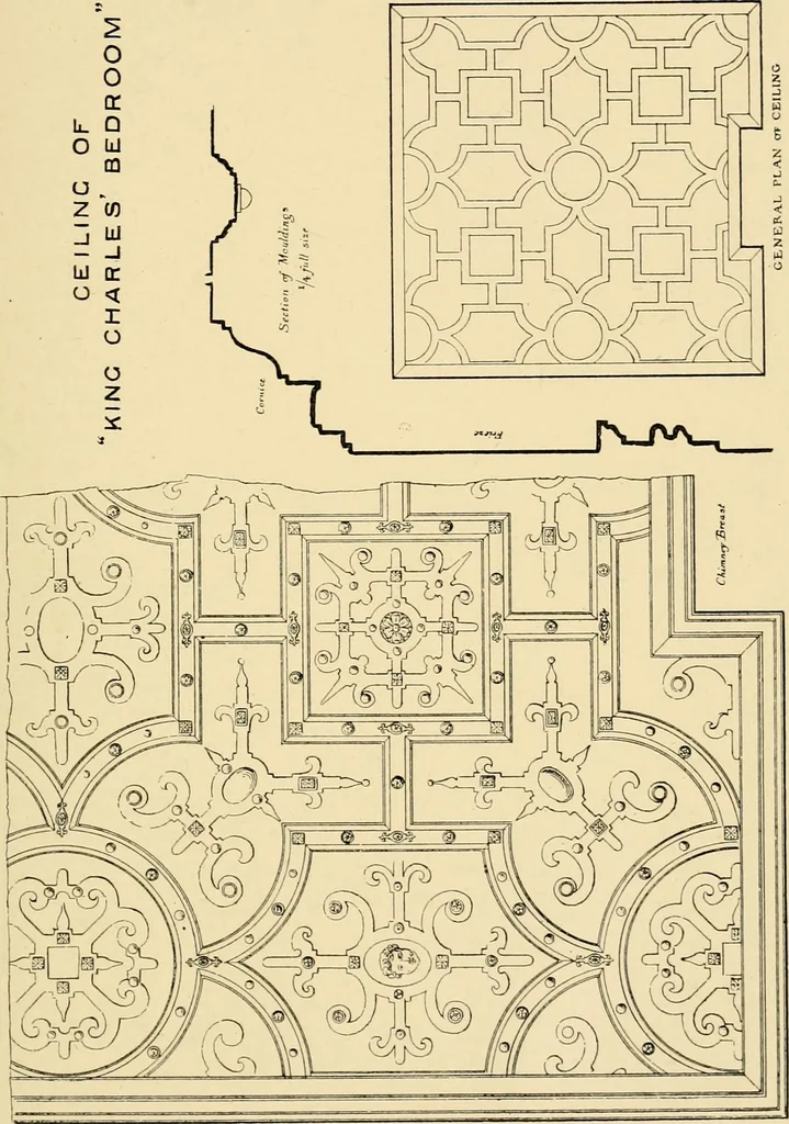 An illustration from Early renaissance architecture in England; a historical & descriptive account of the Tudor, Elizabethan & Jacobean periods, 1500-1625, for the use of students and others, 1901, leaf 347