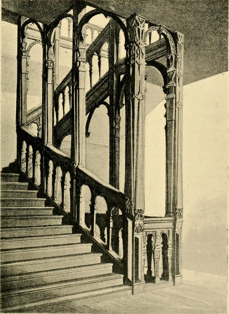 An illustration from Early renaissance architecture in England; a historical & descriptive account of the Tudor, Elizabethan & Jacobean periods, 1500-1625, for the use of students and others, 1901, leaf 367