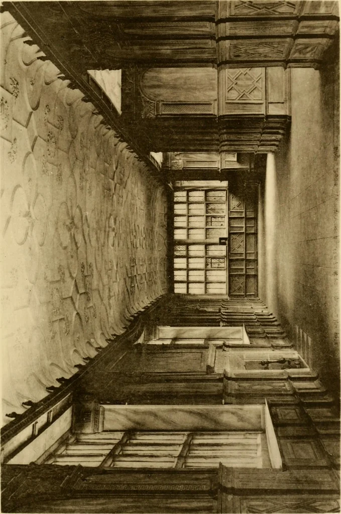 An illustration from Early renaissance architecture in England; a historical & descriptive account of the Tudor, Elizabethan & Jacobean periods, 1500-1625, for the use of students and others, 1901, leaf 371