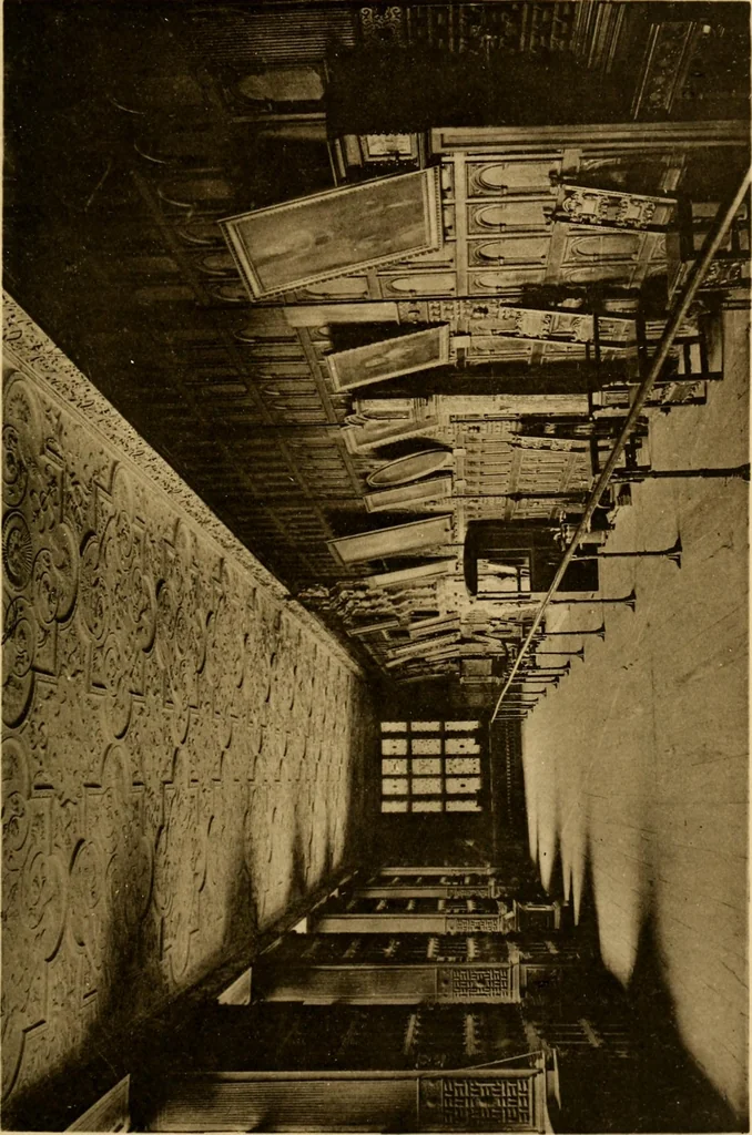 An illustration from Early renaissance architecture in England; a historical & descriptive account of the Tudor, Elizabethan & Jacobean periods, 1500-1625, for the use of students and others, 1901, leaf 373