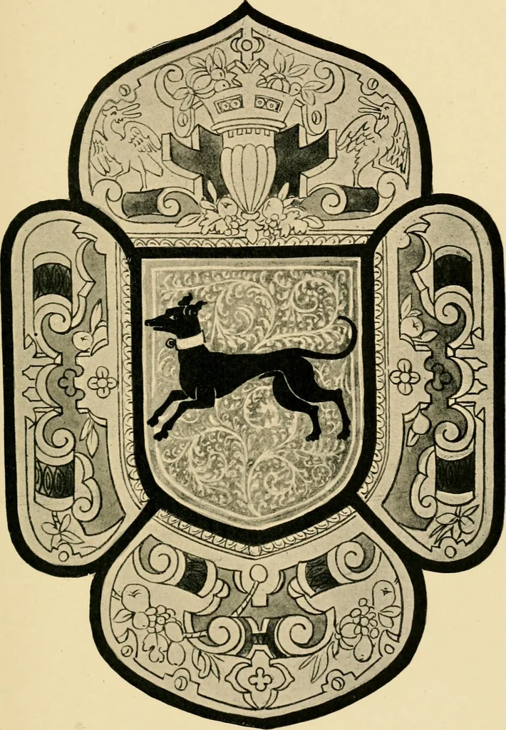 An illustration from Early renaissance architecture in England; a historical & descriptive account of the Tudor, Elizabethan & Jacobean periods, 1500-1625, for the use of students and others, 1901, leaf 377