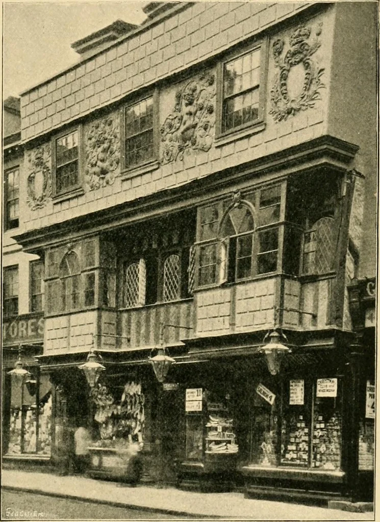 An illustration from Early renaissance architecture in England; a historical & descriptive account of the Tudor, Elizabethan & Jacobean periods, 1500-1625, for the use of students and others, 1901, leaf 383