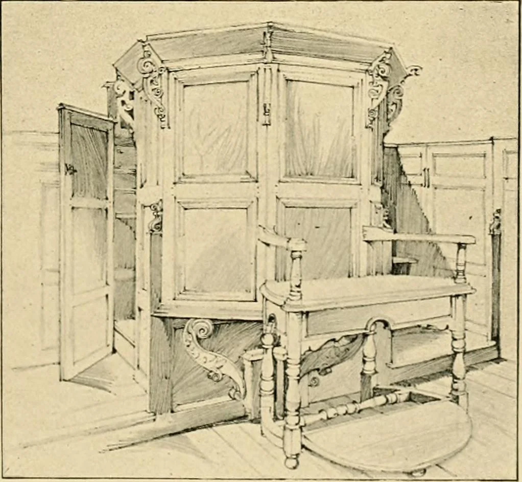 An illustration from Early renaissance architecture in England; a historical & descriptive account of the Tudor, Elizabethan & Jacobean periods, 1500-1625, for the use of students and others, 1901, leaf 391