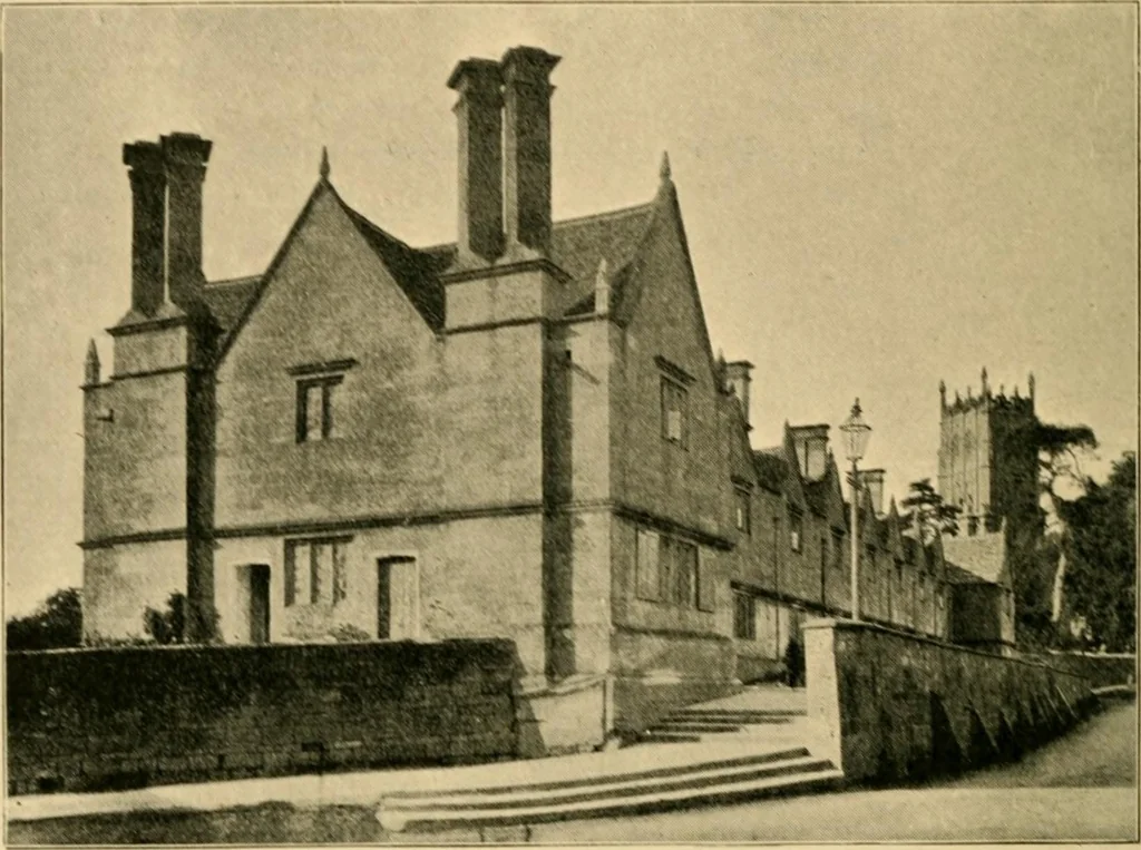 An illustration from Early renaissance architecture in England; a historical & descriptive account of the Tudor, Elizabethan & Jacobean periods, 1500-1625, for the use of students and others, 1901, leaf 392