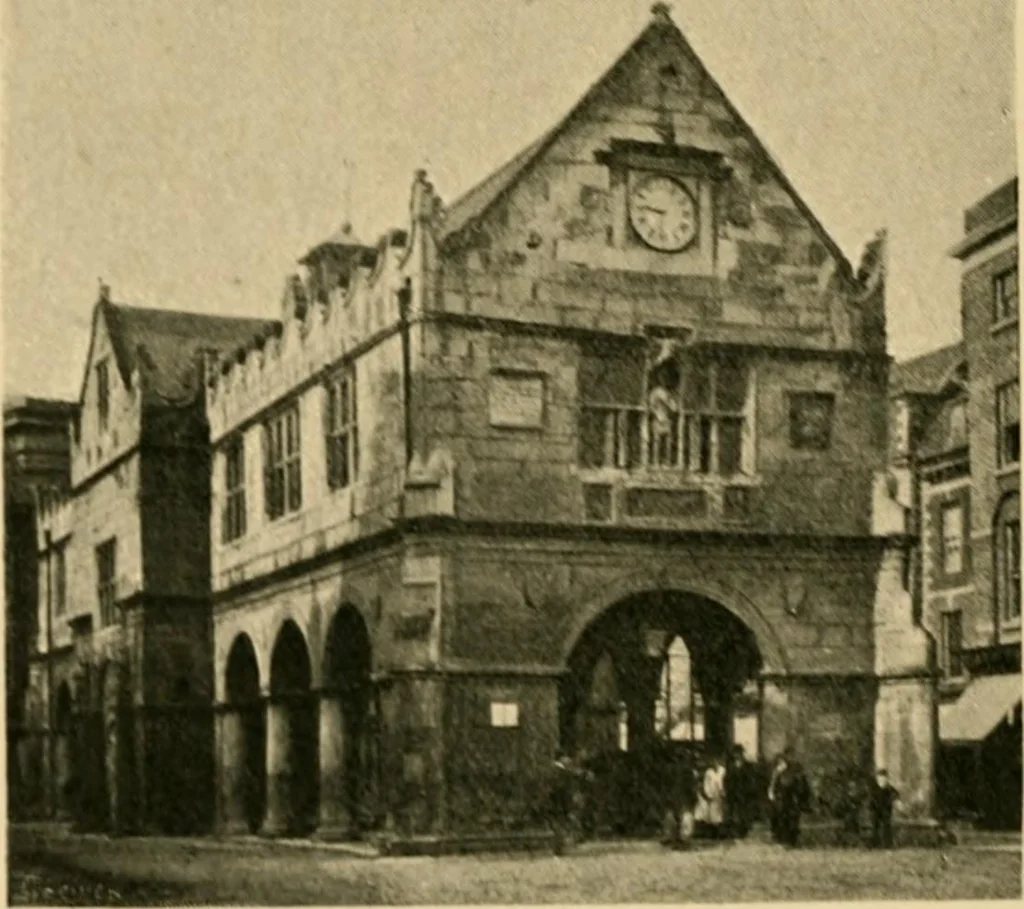 An illustration from Early renaissance architecture in England; a historical & descriptive account of the Tudor, Elizabethan & Jacobean periods, 1500-1625, for the use of students and others, 1901, leaf 392
