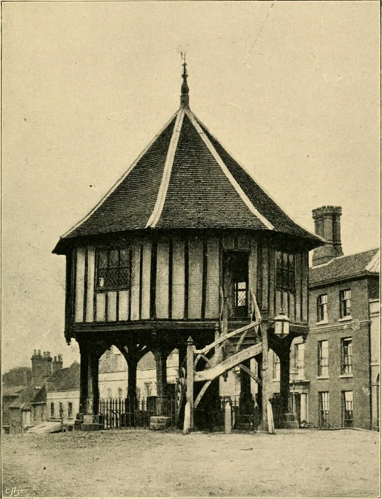 An illustration from Early renaissance architecture in England; a historical & descriptive account of the Tudor, Elizabethan & Jacobean periods, 1500-1625, for the use of students and others, 1901, leaf 393
