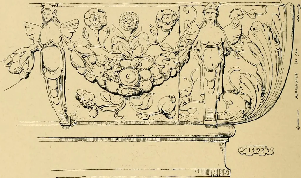 An illustration from Early renaissance architecture in England; a historical & descriptive account of the Tudor, Elizabethan & Jacobean periods, 1500-1625, for the use of students and others, 1901, leaf 402