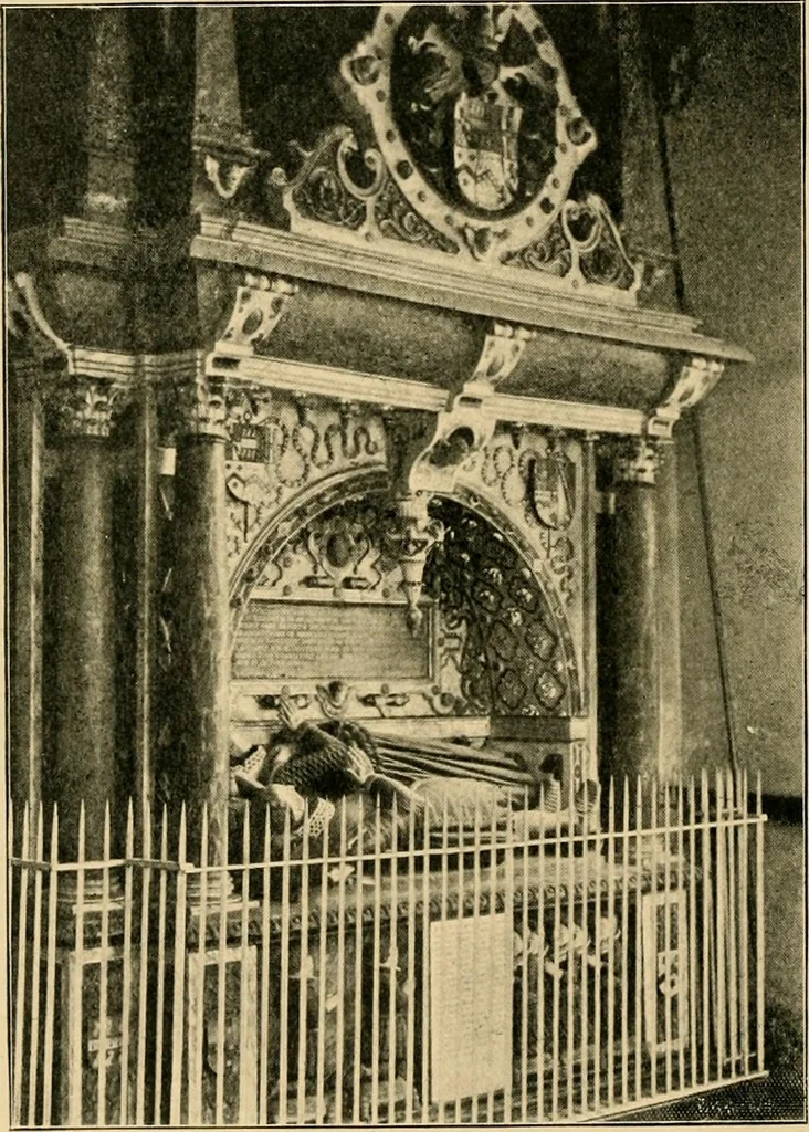 An illustration from Early renaissance architecture in England; a historical & descriptive account of the Tudor, Elizabethan & Jacobean periods, 1500-1625, for the use of students and others, 1901, leaf 404