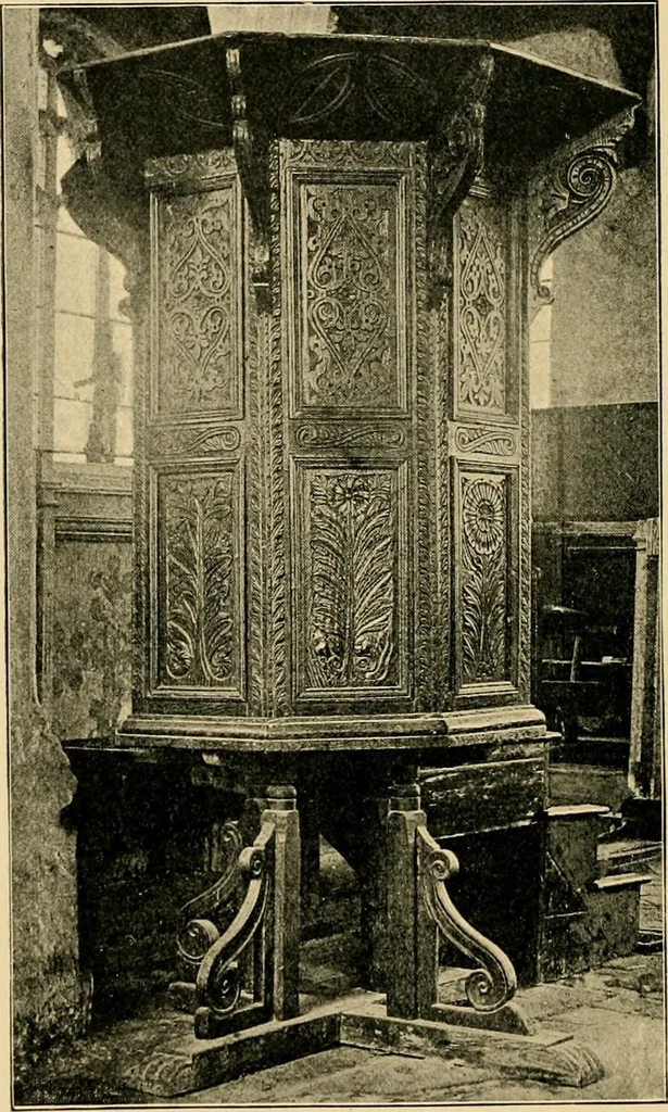 An illustration from Early renaissance architecture in England; a historical & descriptive account of the Tudor, Elizabethan & Jacobean periods, 1500-1625, for the use of students and others, 1901, leaf 410