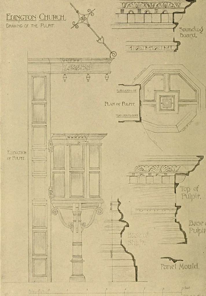 An illustration from Early renaissance architecture in England; a historical & descriptive account of the Tudor, Elizabethan & Jacobean periods, 1500-1625, for the use of students and others, 1901, leaf 412