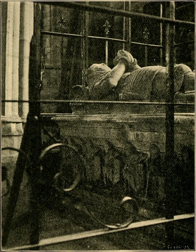 An illustration from Early renaissance architecture in England; a historical & descriptive account of the Tudor, Elizabethan & Jacobean periods, 1500-1625, for the use of students and others, 1901, leaf 46