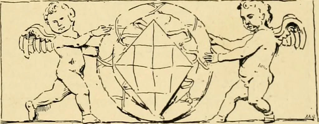 An illustration from Early renaissance architecture in England; a historical & descriptive account of the Tudor, Elizabethan & Jacobean periods, 1500-1625, for the use of students and others, 1901, leaf 47
