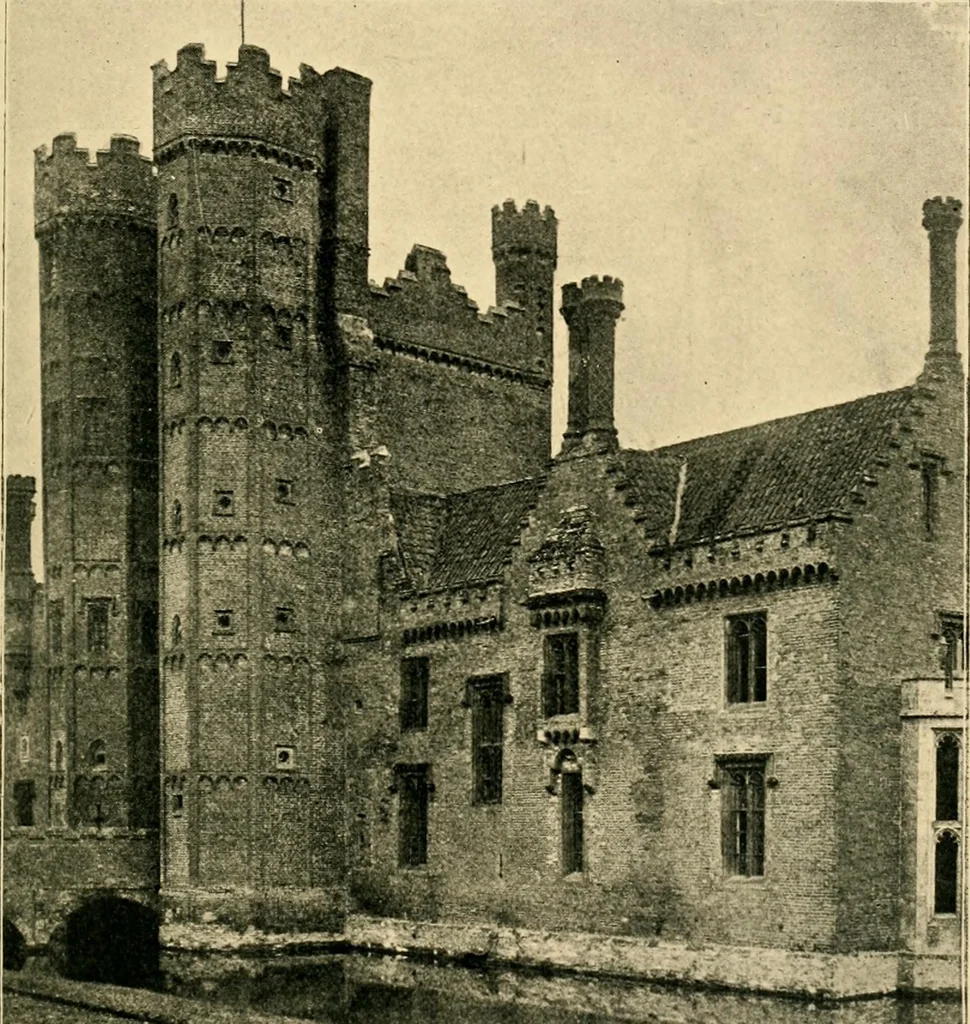 An illustration from Early renaissance architecture in England; a historical & descriptive account of the Tudor, Elizabethan & Jacobean periods, 1500-1625, for the use of students and others, 1901, leaf 91