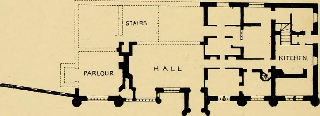 An illustration from Early renaissance architecture in England; a historical & descriptive account of the Tudor, Elizabethan & Jacobean periods, 1500-1625, for the use of students and others, 1901, leaf 92