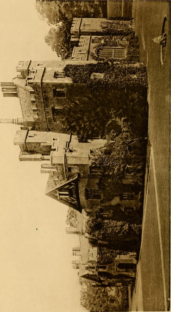 An illustration from Early renaissance architecture in England; a historical & descriptive account of the Tudor, Elizabethan & Jacobean periods, 1500-1625, for the use of students and others, 1901, leaf 94
