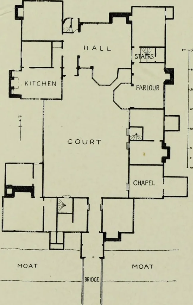 An illustration from Early renaissance architecture in England; a historical & descriptive account of the Tudor, Elizabethan & Jacobean periods, 1500-1625, for the use of students and others, 1901, leaf 113