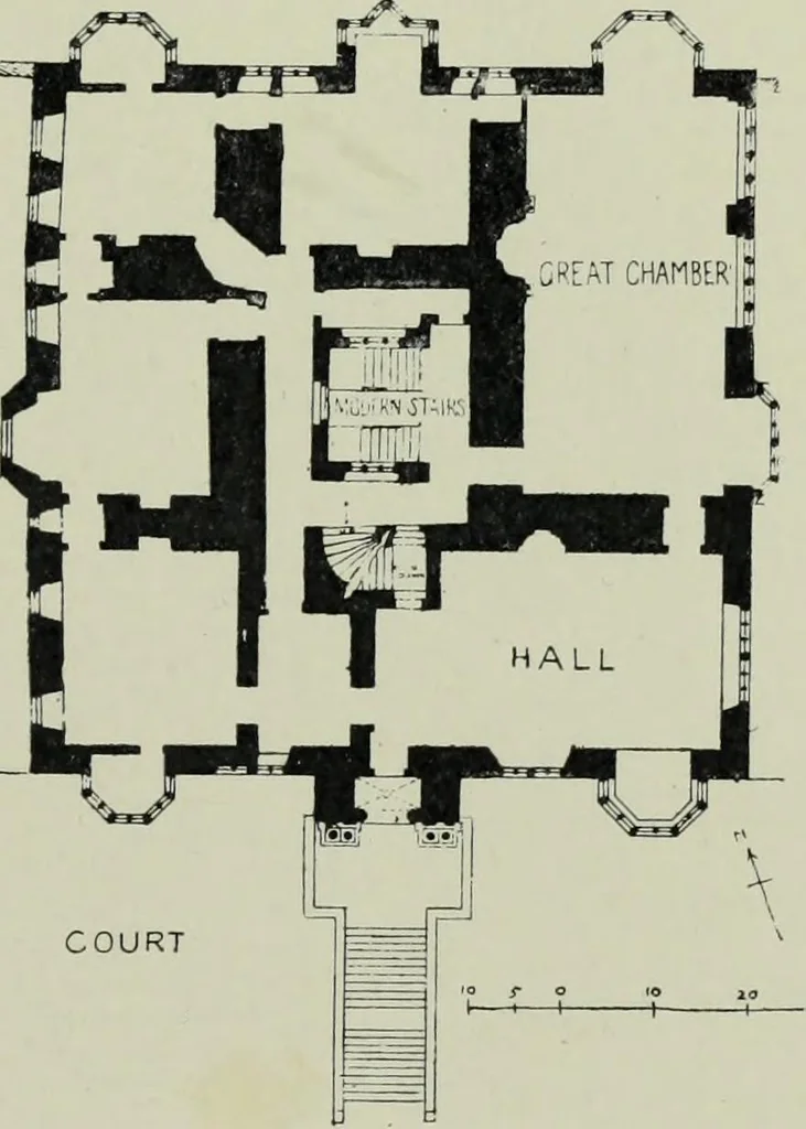 An illustration from Early renaissance architecture in England; a historical & descriptive account of the Tudor, Elizabethan & Jacobean periods, 1500-1625, for the use of students and others, 1901, leaf 137
