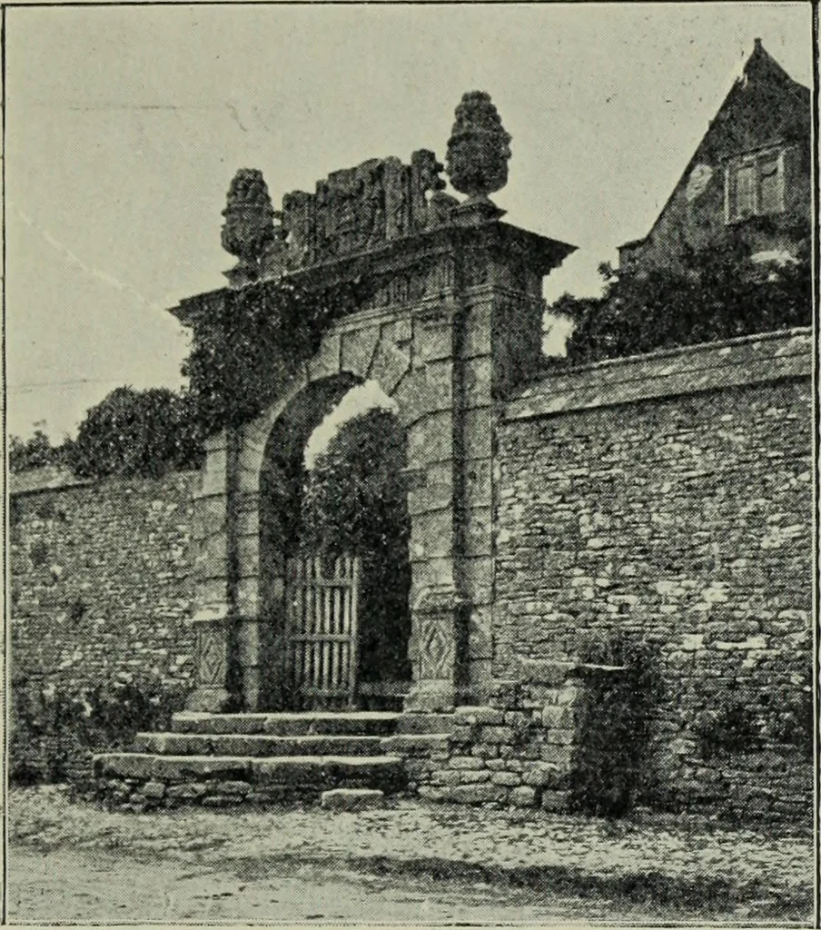 An illustration from Early renaissance architecture in England; a historical & descriptive account of the Tudor, Elizabethan & Jacobean periods, 1500-1625, for the use of students and others, 1901, leaf 155