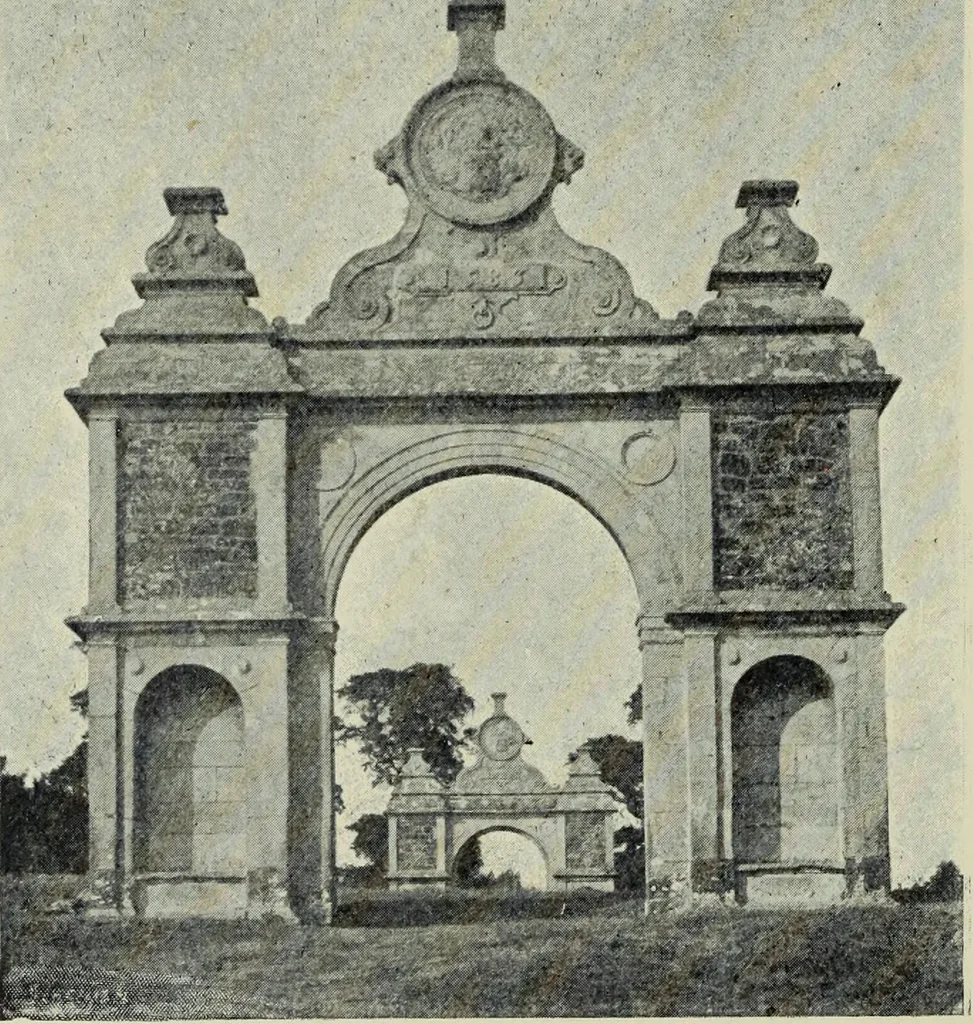 An illustration from Early renaissance architecture in England; a historical & descriptive account of the Tudor, Elizabethan & Jacobean periods, 1500-1625, for the use of students and others, 1901, leaf 156