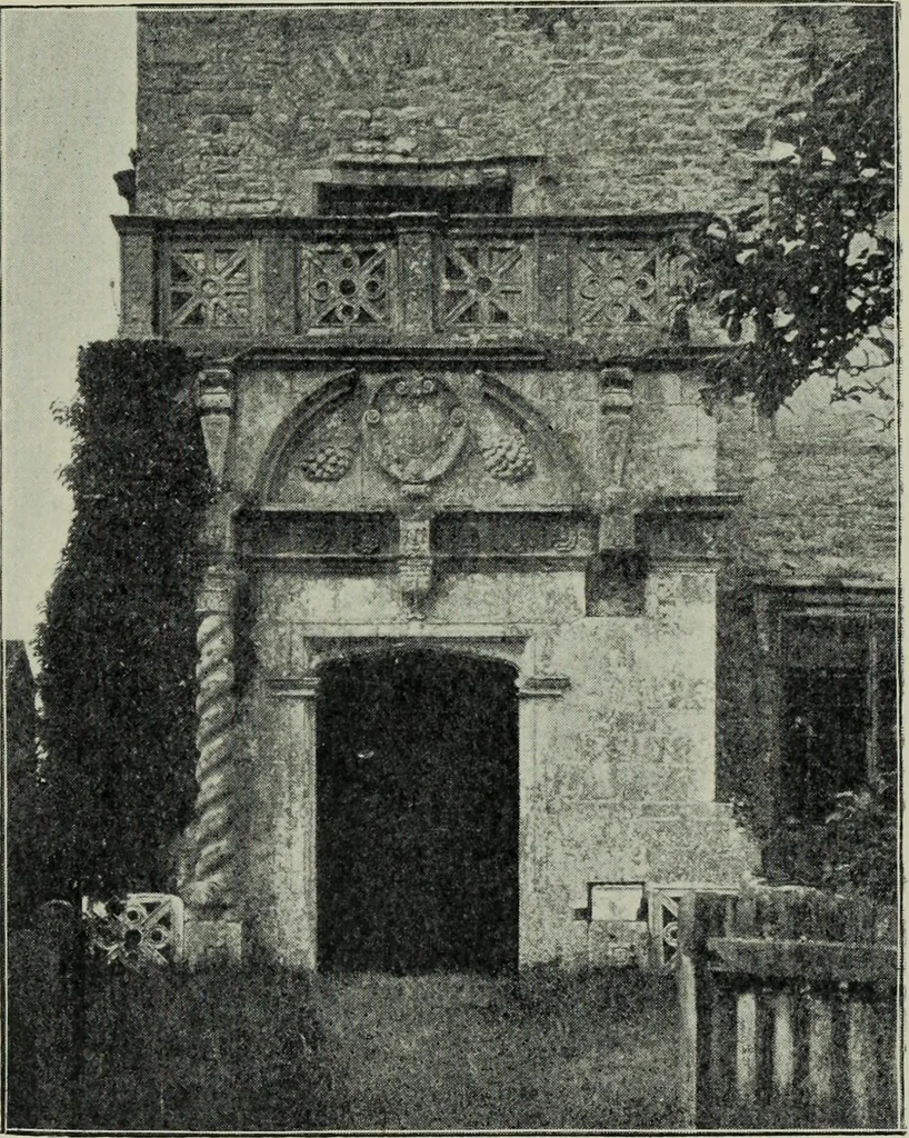 An illustration from Early renaissance architecture in England; a historical & descriptive account of the Tudor, Elizabethan & Jacobean periods, 1500-1625, for the use of students and others, 1901, leaf 159