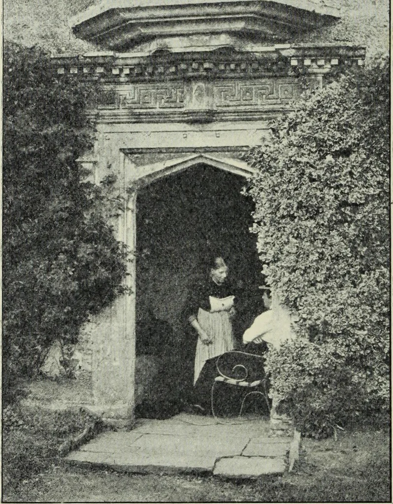 An illustration from Early renaissance architecture in England; a historical & descriptive account of the Tudor, Elizabethan & Jacobean periods, 1500-1625, for the use of students and others, 1901, leaf 160