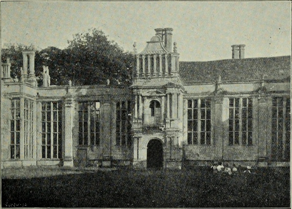 An illustration from Early renaissance architecture in England; a historical & descriptive account of the Tudor, Elizabethan & Jacobean periods, 1500-1625, for the use of students and others, 1901, leaf 177