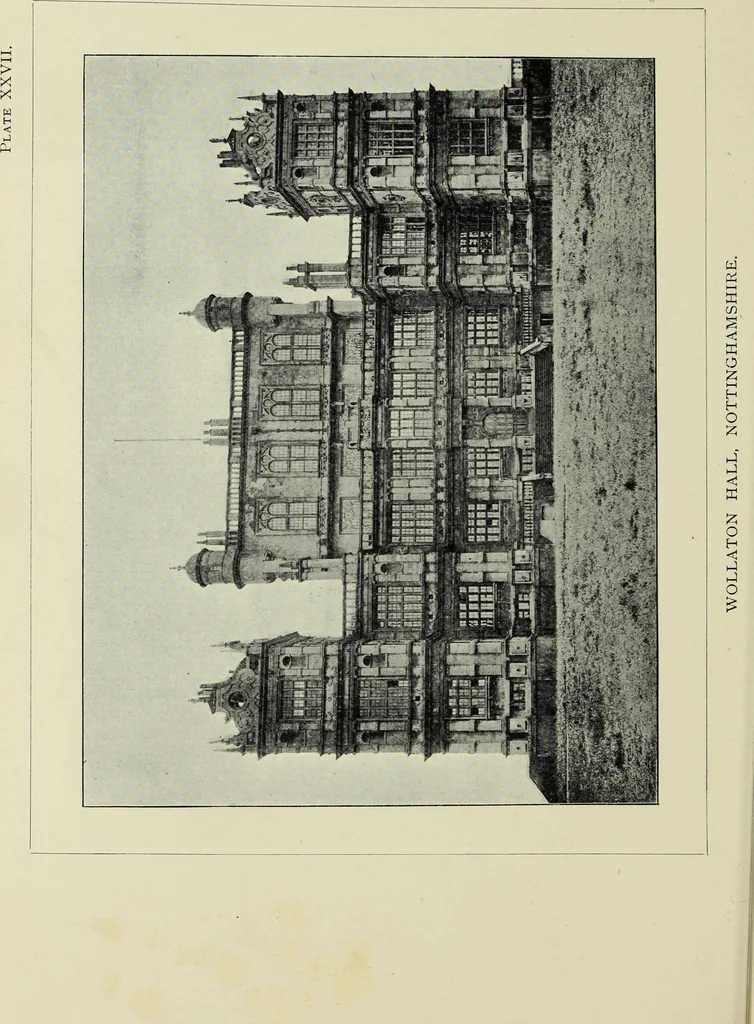 An illustration from Early renaissance architecture in England; a historical & descriptive account of the Tudor, Elizabethan & Jacobean periods, 1500-1625, for the use of students and others, 1901, leaf 180