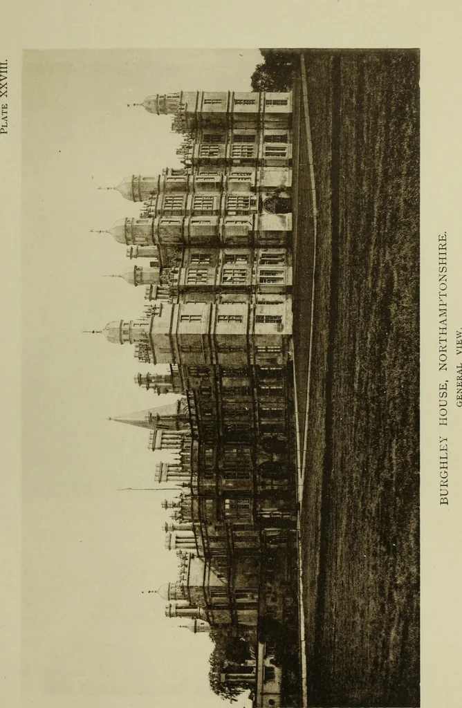 An illustration from Early renaissance architecture in England; a historical & descriptive account of the Tudor, Elizabethan & Jacobean periods, 1500-1625, for the use of students and others, 1901, leaf 183