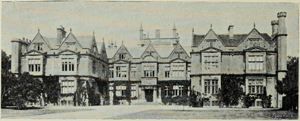 An illustration from Early renaissance architecture in England; a historical & descriptive account of the Tudor, Elizabethan & Jacobean periods, 1500-1625, for the use of students and others, 1901, leaf 186