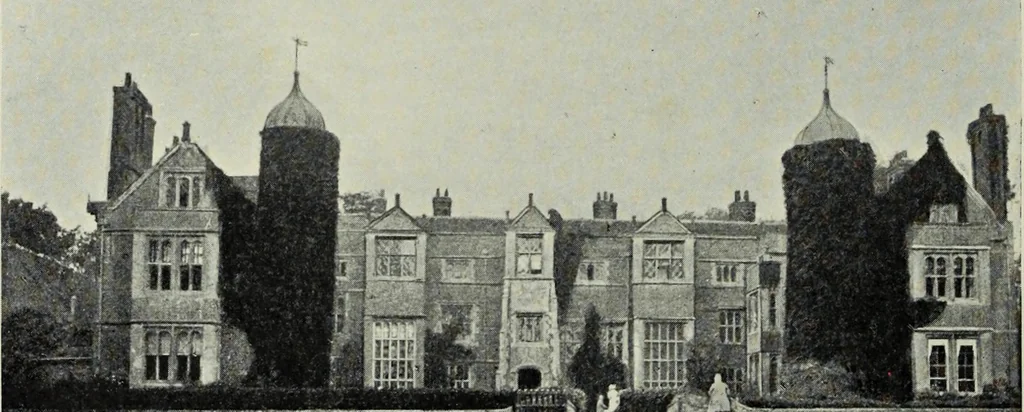 An illustration from Early renaissance architecture in England; a historical & descriptive account of the Tudor, Elizabethan & Jacobean periods, 1500-1625, for the use of students and others, 1901, leaf 186