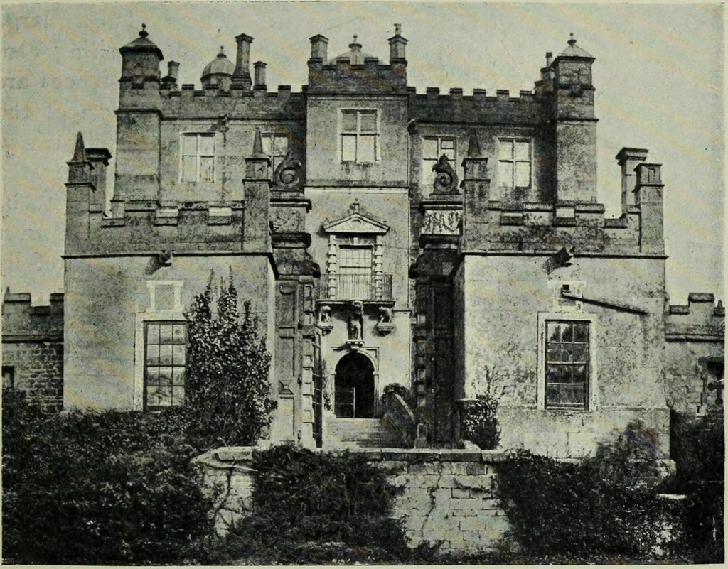 An illustration from Early renaissance architecture in England; a historical & descriptive account of the Tudor, Elizabethan & Jacobean periods, 1500-1625, for the use of students and others, 1901, leaf 191