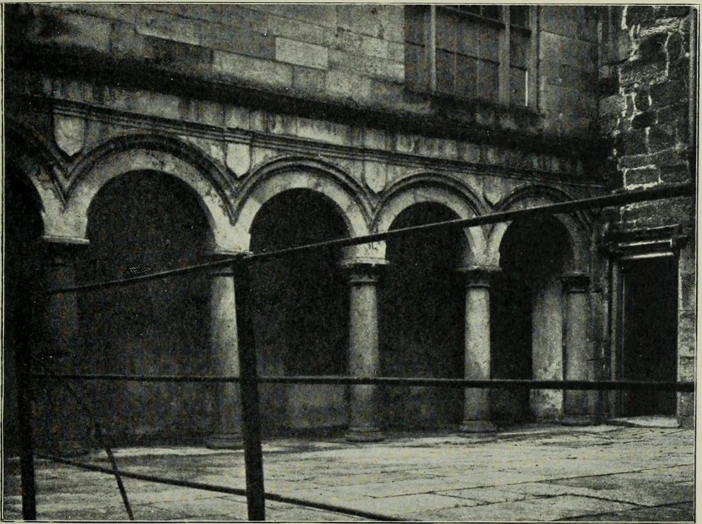 An illustration from Early renaissance architecture in England; a historical & descriptive account of the Tudor, Elizabethan & Jacobean periods, 1500-1625, for the use of students and others, 1901, leaf 199