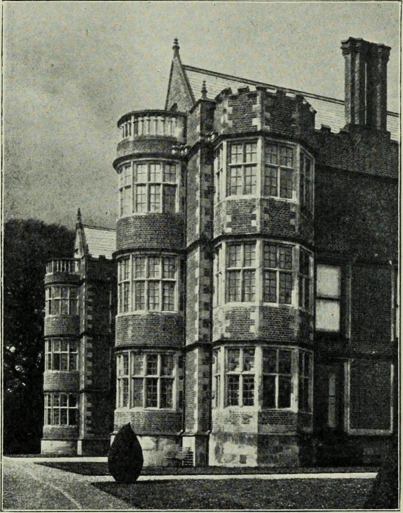 An illustration from Early renaissance architecture in England; a historical & descriptive account of the Tudor, Elizabethan & Jacobean periods, 1500-1625, for the use of students and others, 1901, leaf 205